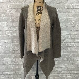 Zara Wool Blend Open Drape Cardigan